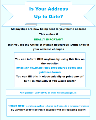 PiP Change of Address Poster - Is your address up to date?
